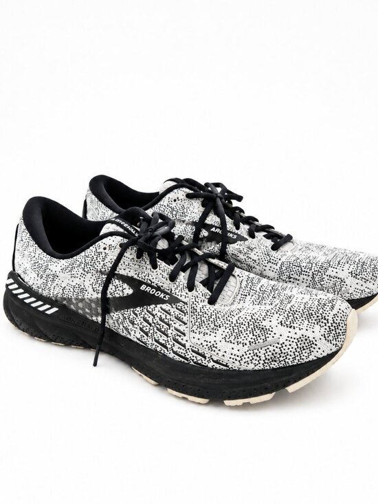 Brooks Adrenaline GTS Men\'s Size 11 Running Shoes Black White GuideRails Support main image 4